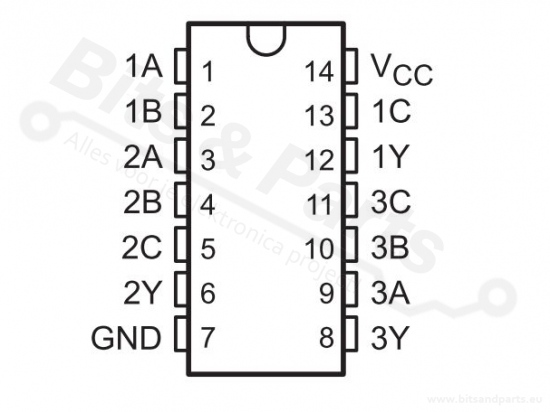 IC 74HC10 Triple 3-Input Positive-NAND